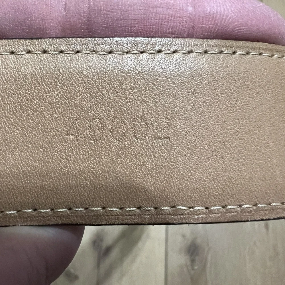 Martin Dingman Belt Mens 43 Tan Genuine Leather Made By Hand Quality Preppy Clas